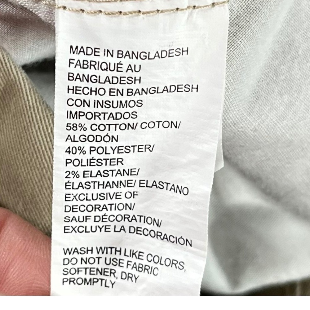 IZOD Mens Classic Fit Khaki Chino Pants Beige 34x34 45BM072 Stretch Twill - Picture 9 of 11